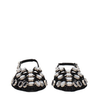 Black Leather Ballet Flats