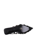 Black Leather Ballet Flats