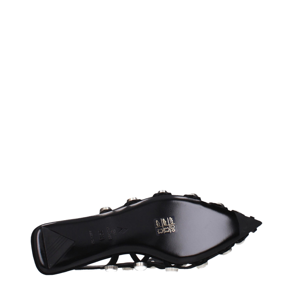Black Leather Ballet Flats