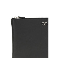 Black Calf Leather Bos Taurus Clutch Bag