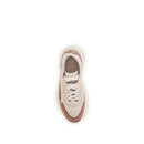 Beige Nylon Chunky Sneakers
