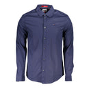 Blue Cotton Mens Shirt