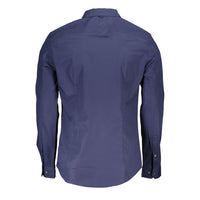 Blue Cotton Mens Shirt
