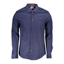 Blue Cotton Mens Shirt