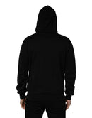 #dgfamily Black Cotton Hooded Men Sweatshirt Sweater