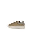 Beige Calf Leather Bos Taurus Platform Sneakers