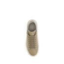 Beige Calf Leather Bos Taurus Platform Sneakers