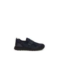 Blue Calf Leather Bos Taurus Athletic Sneakers