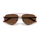 Brown Metal Sunglasses