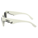 White Acetate Sunglasses