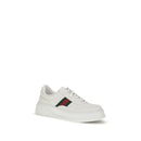 White Calf Leather Bos Taurus Chunky Sneakers
