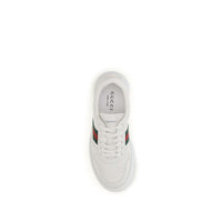 White Calf Leather Bos Taurus Chunky Sneakers