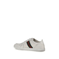 White Calf Leather Bos Taurus Athletic Sneakers