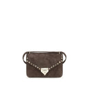 Brown Suede Leather Shoulder Bag