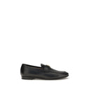 Black Calf Leather Bos Taurus Slip-On Loafers