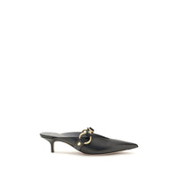 Black Calf Leather Bos Taurus Mules