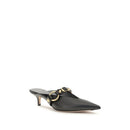 Black Calf Leather Bos Taurus Mules