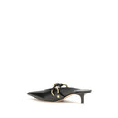 Black Calf Leather Bos Taurus Mules
