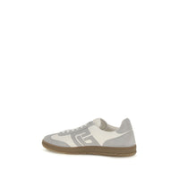White Calf Leather Bos Taurus Athletic Sneakers