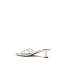 White Calf Leather Bos Taurus Sandals