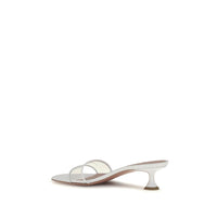 White Calf Leather Bos Taurus Sandals