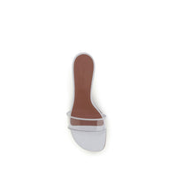 White Calf Leather Bos Taurus Sandals