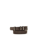 Brown Suede Leather Regular Belt