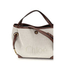 Beige Fabric Handbag