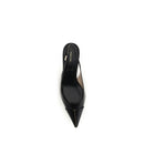 Black Calf Leather Bos Taurus Mid Heel Pumps