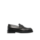 Black Leather Slip-On Loafers