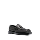 Black Leather Slip-On Loafers