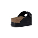 Black Synthetic Platform Sandals