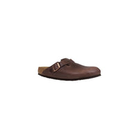 Brown Leather Clogs