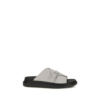 Gray Calf Leather Bos Taurus Platform Sandals