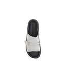 Gray Calf Leather Bos Taurus Platform Sandals