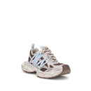 Multicolor Polyurethane Athletic Sneakers