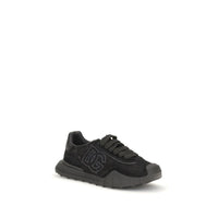 Black Calf Leather Bos Taurus Chunky Sneakers