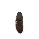 Brown Calf Leather Bos Taurus Clogs