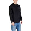 Black Cotton Long Sleeve T-Shirt