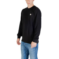 Black Cotton Long Sleeve T-Shirt
