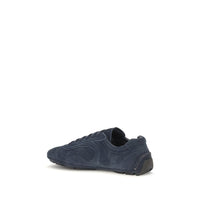Blue Calf Leather Bos Taurus Athletic Sneakers