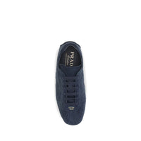Blue Calf Leather Bos Taurus Athletic Sneakers