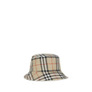 Beige Cotton Bucket Hat