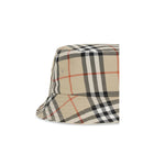 Beige Cotton Bucket Hat
