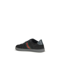 Black Fabric Athletic Sneakers