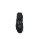 Black Fabric Athletic Sneakers