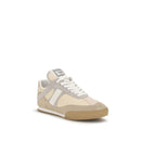Beige Calf Leather Bos Taurus Athletic Sneakers