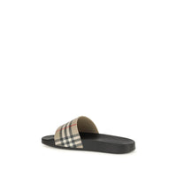 Black Rubber Slides