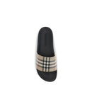 Black Rubber Slides
