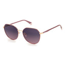 Rose Gold Metal Sunglasses